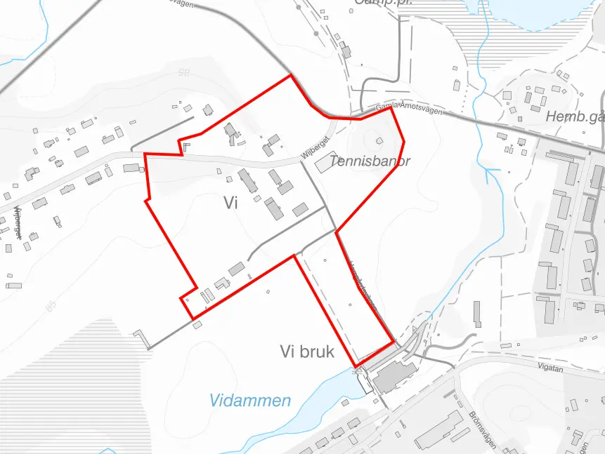 Ungefärligt planområde