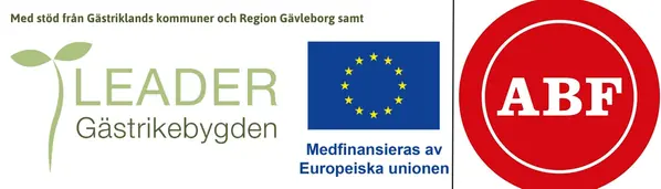 logotyper Leader Gästrikebygden, EU och ABF
